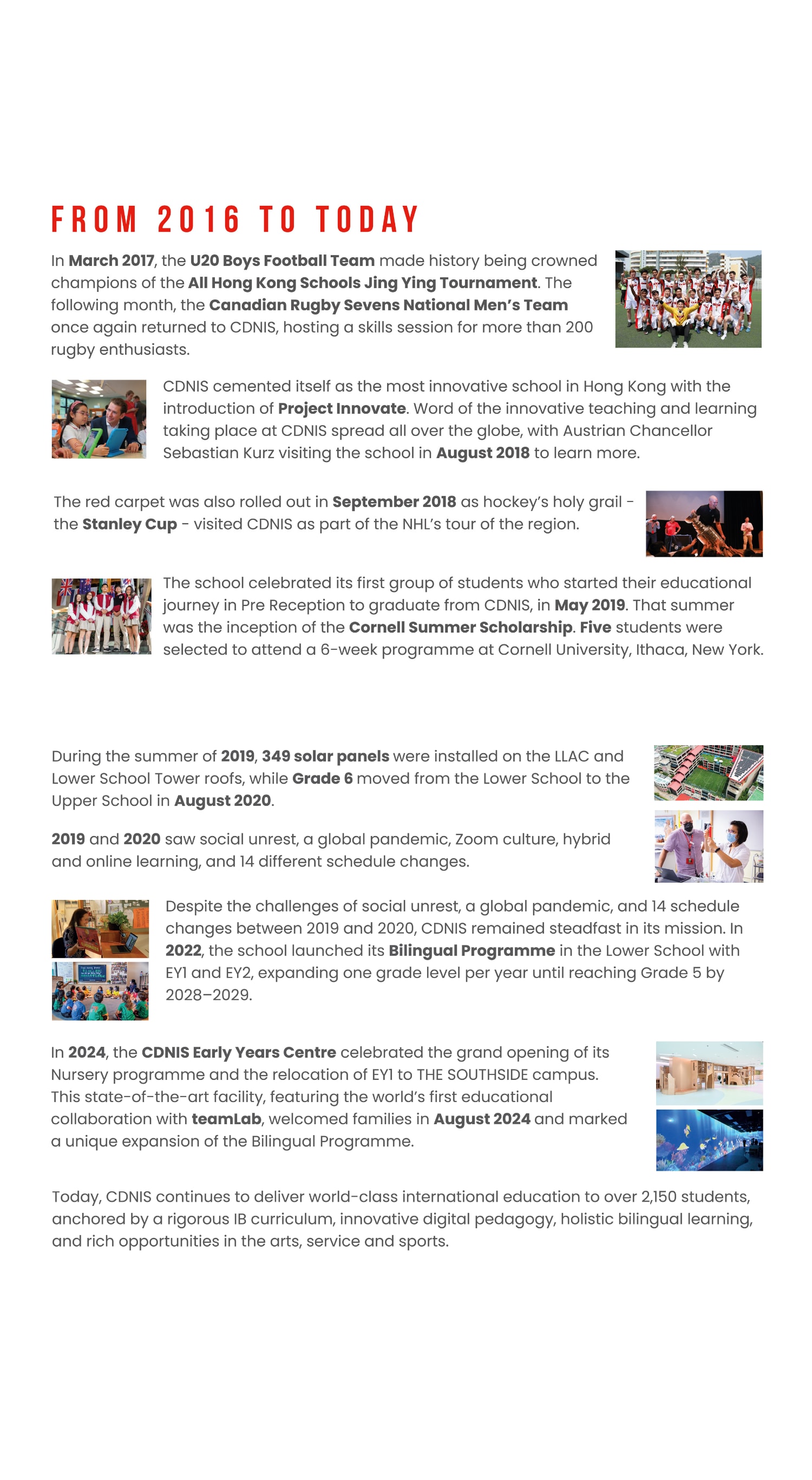 The image presents a timeline of events from 2016 to the present, highlighting various milestones and developments related to the topic at hand, with a mix of text and visual elements.